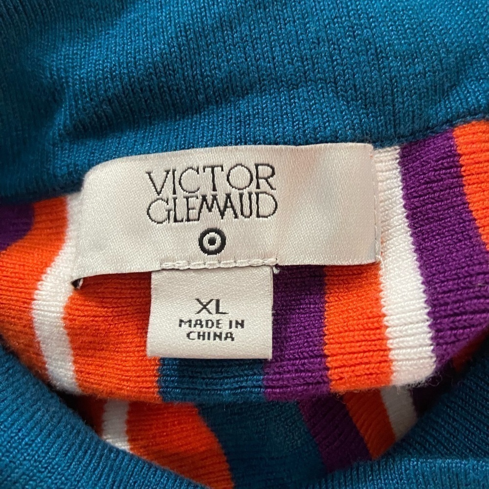 Victor Glemaud for Target Retro Striped Mock Neck Sweater - Picture 10 of 11